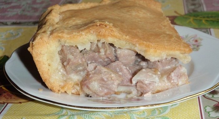 Вкусный пирог с мясом