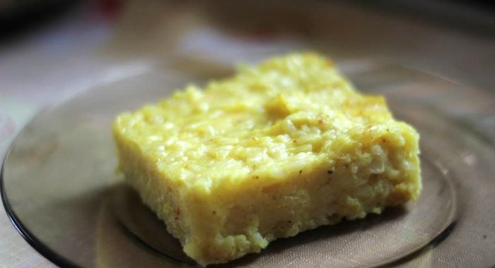 Рисовая запеканка с цветной капустой и сыром