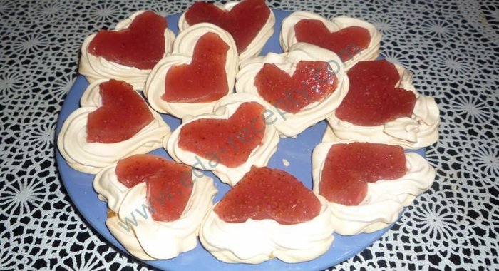 Пирожные валентинки