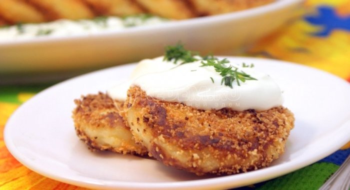 Картофельные котлеты с сыром