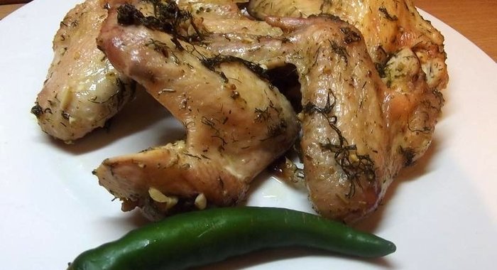 Крылышки куриные в остро-кислом маринаде