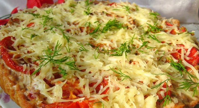 Мясная запеканка с кабачком