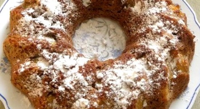 Кекс с абрикосами и орехами