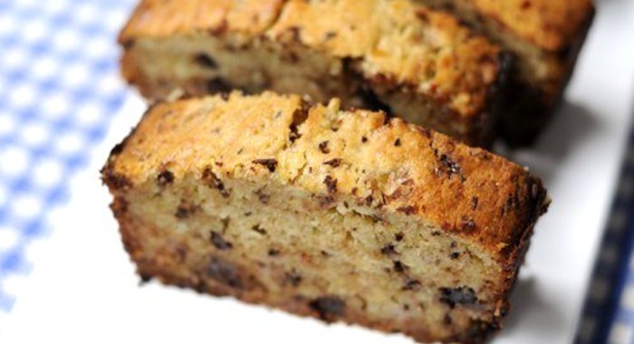 Бананово-шоколадный кекс