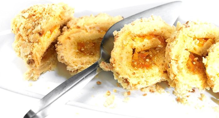 Рулет из бриоши с тремя наполнителями