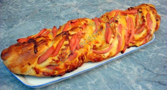 Пицца крученая необычная