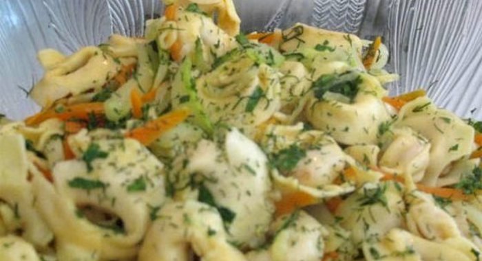 Тортеллини с овощами