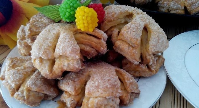 Печенье Гусиные лапки из творога