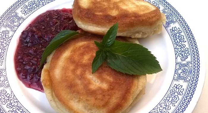 Оладьи с гречневой мукой