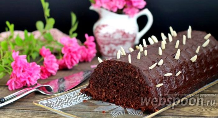 Шоколадно-ореховый кекс с пудингом