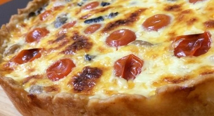 Киш-лорен с курицей и грибами