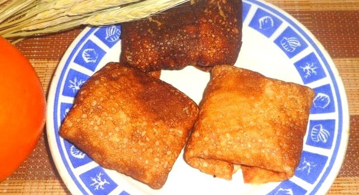 Блины с морковью и колбасой