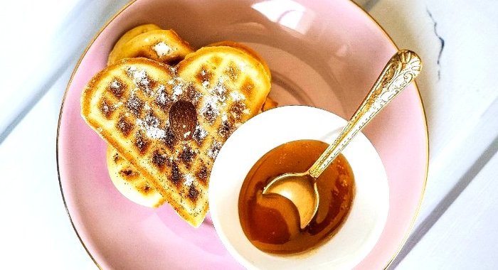 Вафли с халвой