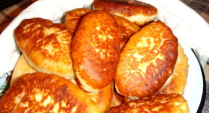 Пирожки без дрожжей на сковороде