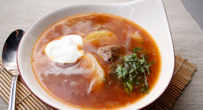 Суп из говядины с тмином