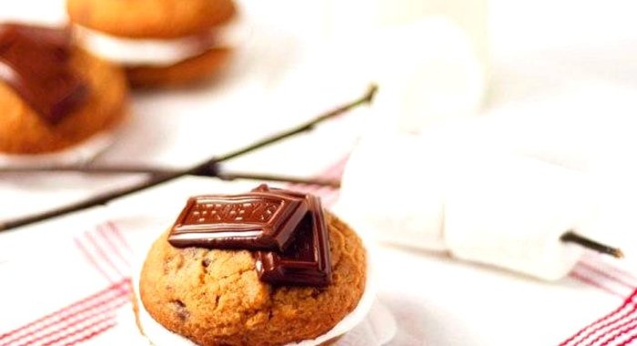 Печенье с шоколадом и маршмэллоу