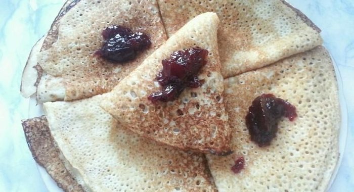 Ажурные блинчики на кефире