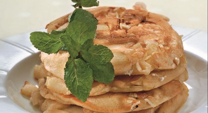 Блинчики с яблочным припеком