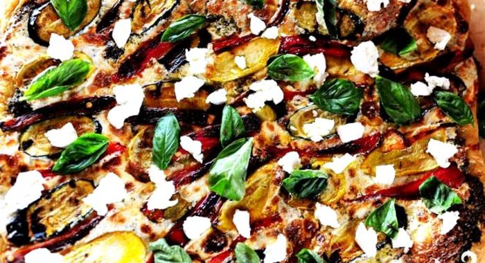 Вегетарианская пицца на гриле