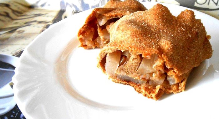 Постный яблочный штрудель