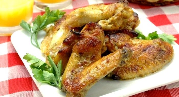 Куриные крылышки в маринаде из грейпфрута