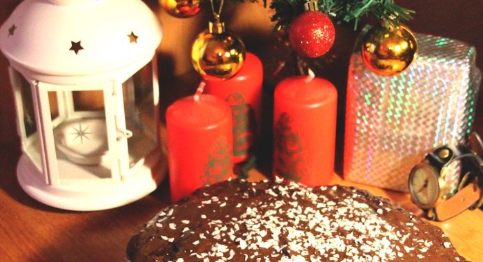 Торт «Баунти» в шоколадной глазури