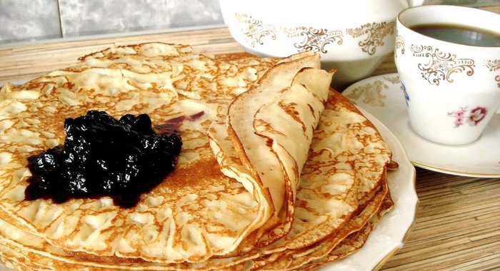 Блины обычные на молоке