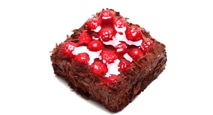 Кофейный торт с клюквой