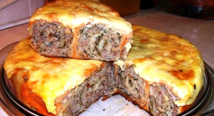 Мясо в тесте в мультиварке