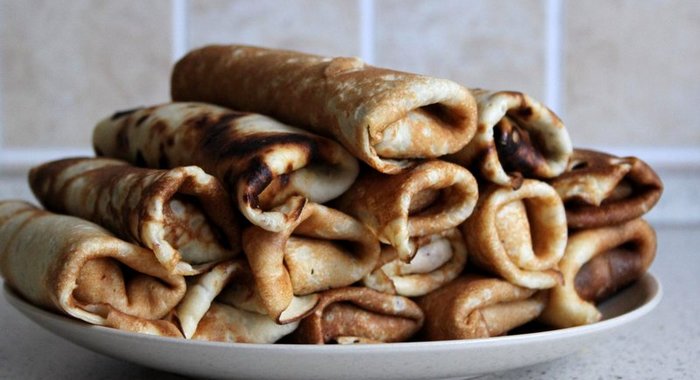 Сытные блинчики с начинкой