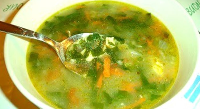 Суп из шпината «Турецкий»