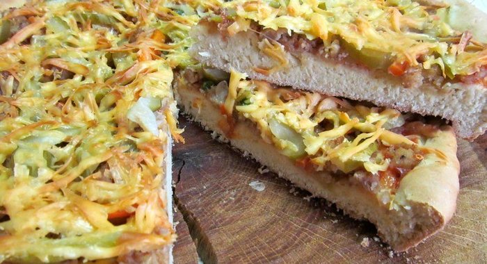 Быстрая пицца на кефире