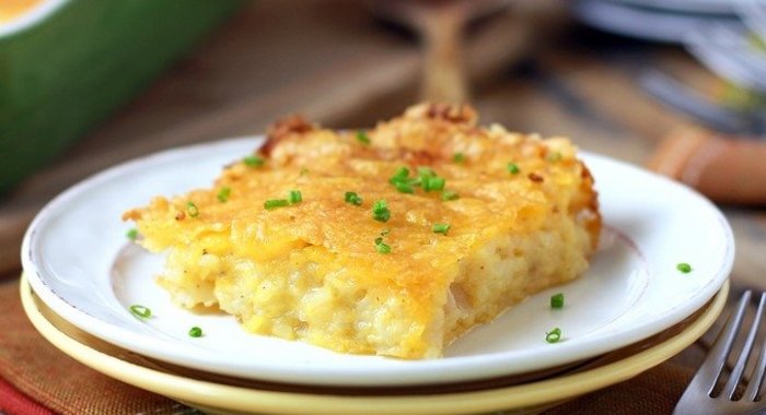 Картофельная запеканка с сыром в духовке