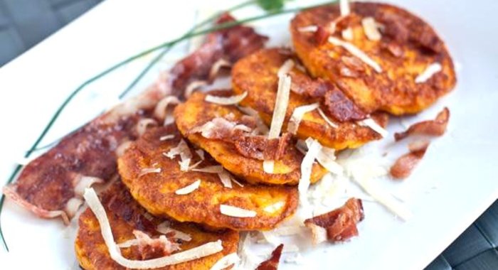 Оладьи из тыквы с сыром