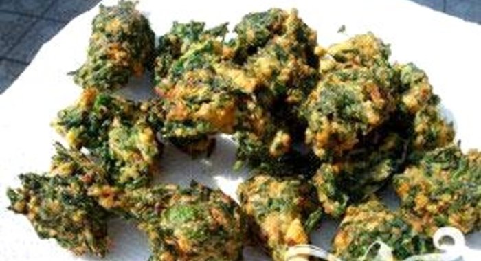 Оладьи из шпината