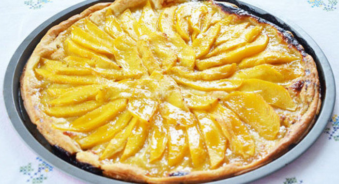 Пирог с манго и лимоном