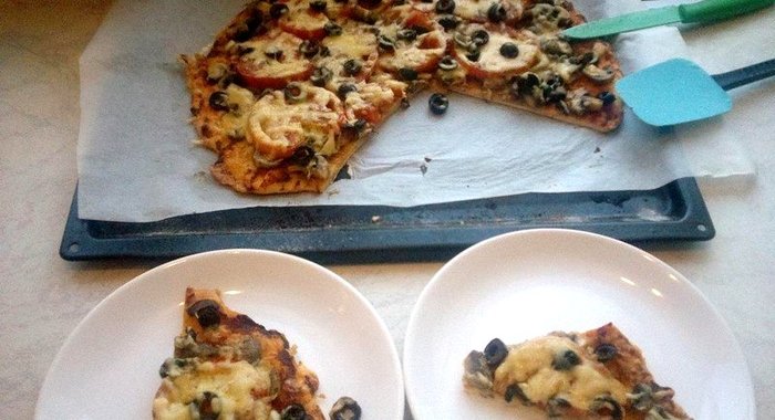 Овощная пицца по-домашнему