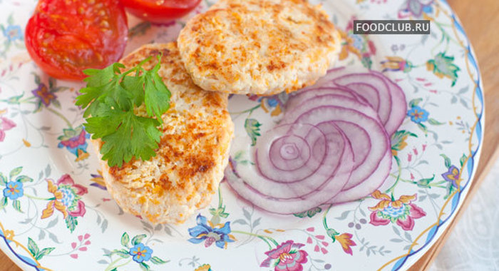Котлеты из куриного фарша с тыквой