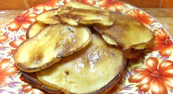 Оладьи с грушей