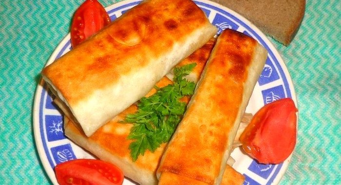 Рулеты из лаваша с рыбой