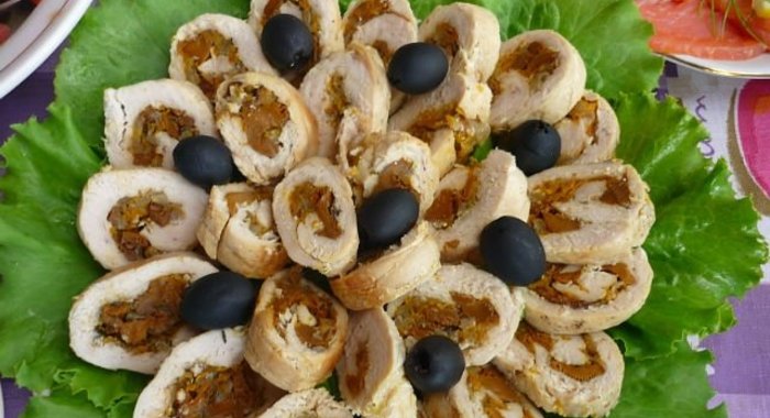 Куриные рулетики