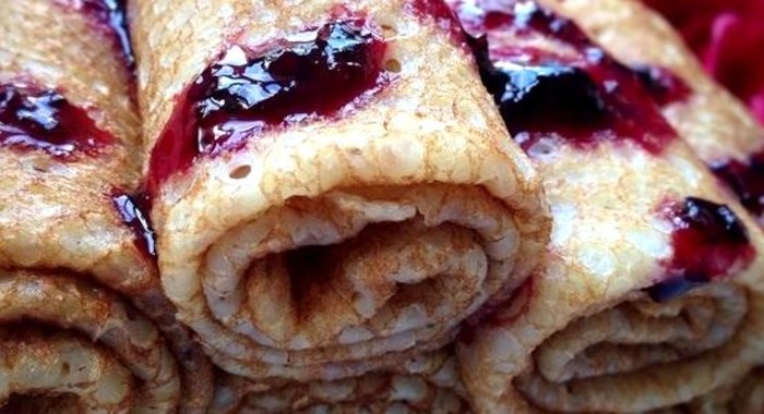 Заварные блинчики на кефире