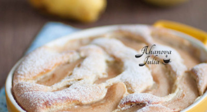 Грушевая запеканка c фундуком