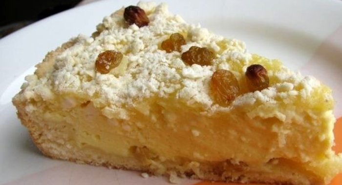 Пирог с творожной массой