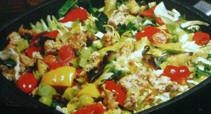 Капустная запеканка с мясом