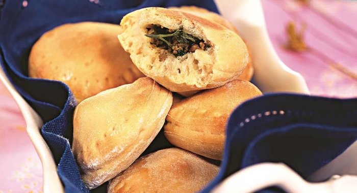 Пирожки с начинкой из сердца индейки