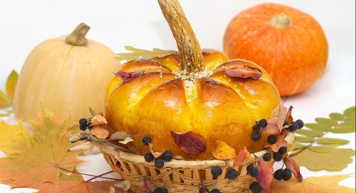 Хлеб с тыквой Осенний