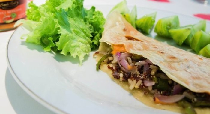 Веганская тортилья с киноа