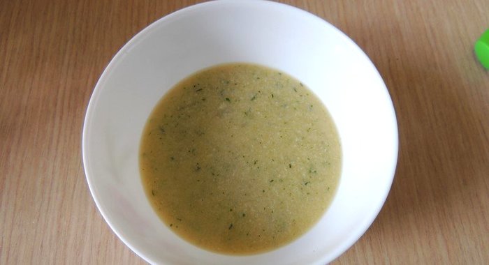 Детский суп-пюре из кролика