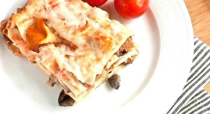Лазанья с грибами